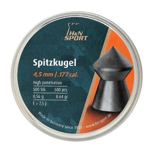 H&N Spitzkopf-Diabolo Spitzkugel 4,5 mm 500 Stck Bild 3