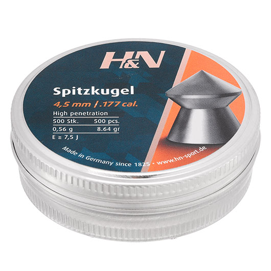 H&N Spitzkopf-Diabolo Spitzkugel 4,5 mm 500 Stck Bild 1