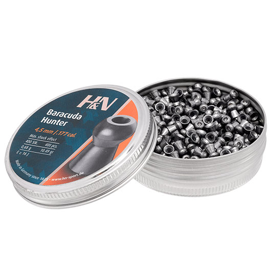 H&N Rundkopf-Diabolo Baracuda Hunter Hohlspitze 4,5 mm 400 Stck Bild 2
