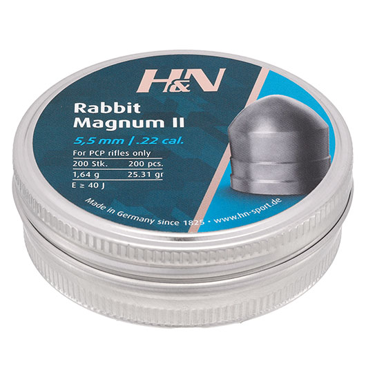 H&N Spitzkopf-Diabolo Rabbit Magnum II 5,5 mm 200 Stck extra schwer Bild 1