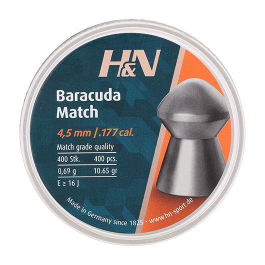 H&N Rundkopf-Diabolo Baracuda Match 4,5 mm 400 Stck Bild 3