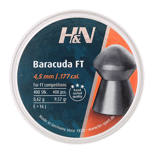 H&N Rundkopf-Diabolo Baracuda FT 4,5 mm 400 Stck Bild 3