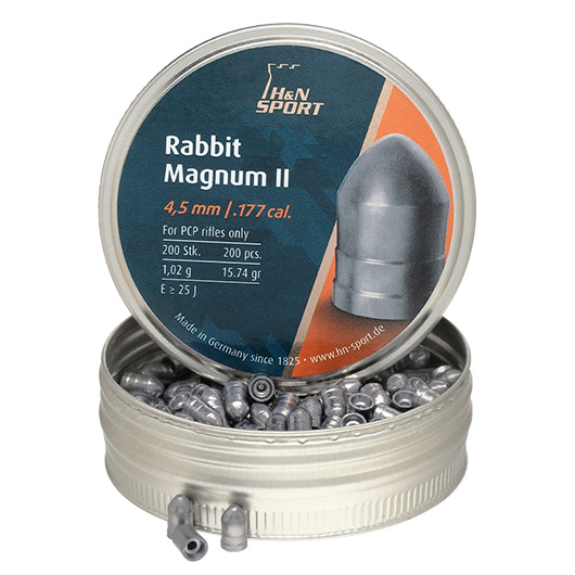 H&N Spitzkopf-Diabolo Rabbit Magnum II 4,5 mm 200 Stück extrem schwer