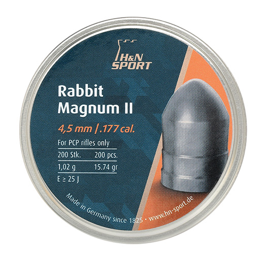 H&N Spitzkopf-Diabolo Rabbit Magnum II 4,5 mm 200 Stck extrem schwer Bild 3
