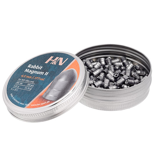 H&N Spitzkopf-Diabolo Rabbit Magnum II 4,5 mm 200 Stck extrem schwer Bild 2