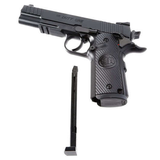 ASG STI Duty One CO2 Luftpistole Kal. 4,5mm BB Non Blowback Metallschlitten schwarz Bild 4