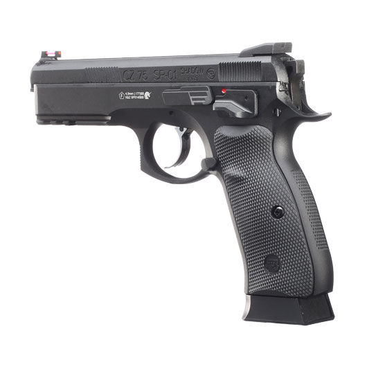 ASG CZ 75 SP-01 Shadow CO2-Luftpistole Kal. 4,5mm BB schwarz Vollmetall Blowback Bild 2