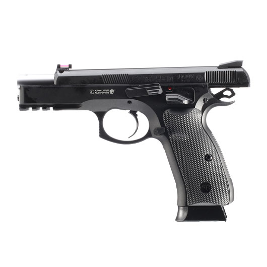 ASG CZ 75 SP-01 Shadow CO2 Luftpistole Kal. 4,5mm BB Vollmetall Blowback schwarz Bild 3