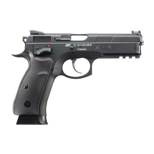 ASG CZ 75 SP-01 Shadow CO2-Luftpistole Kal. 4,5mm BB schwarz Vollmetall Blowback Bild 5