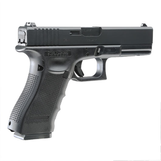 Glock 17 Gen. 4 CO2 Luftpistole Kal. 4,5 mm BB schwarz Metallschlitten Bild 4