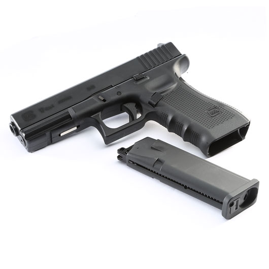 Glock 17 Gen. 4 CO2 Luftpistole Kal. 4,5 mm BB schwarz Metallschlitten Bild 7