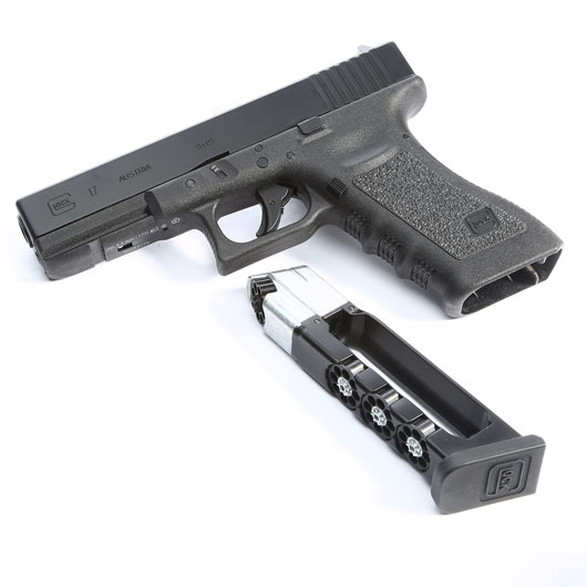 Glock 17 Gen. 3 CO2 Luftpistole Kal. 4,5 mm Diabolo/BB inkl. Glock Pistolenkoffer Bild 5