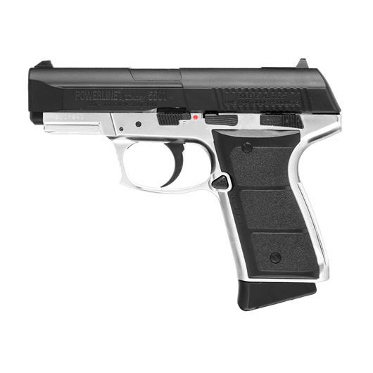Daisy Mod. 5501 Powerline CO2 Luftpistole Kal. 4,5 mm BB Blowback Metallschlitten schwarz/silber