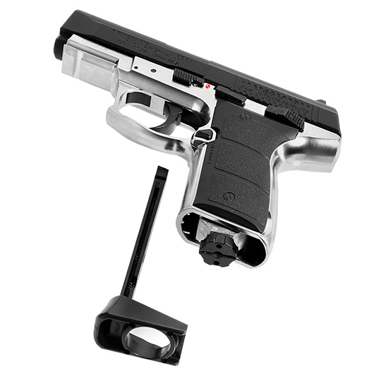 Daisy Mod. 5501 Powerline CO2 Luftpistole Kal. 4,5 mm BB Blowback Metallschlitten schwarz/silber Bild 4