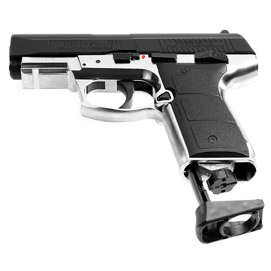 Daisy Mod. 5501 Powerline CO2 Luftpistole Kal. 4,5 mm BB Blowback Metallschlitten schwarz/silber Bild 5