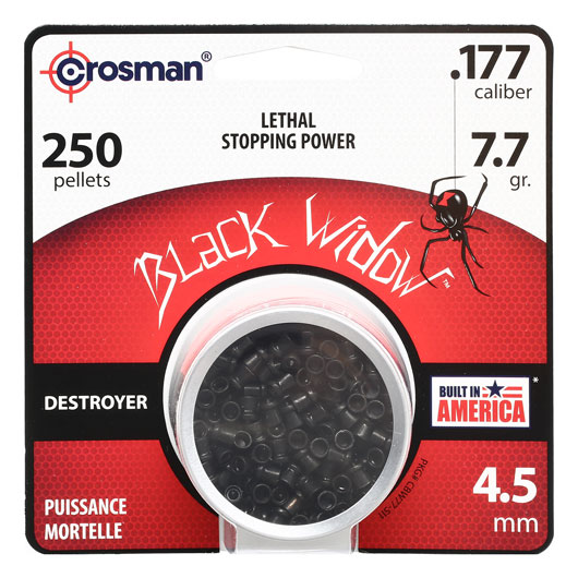 Crosman Black Widow Spitzkopf-Diabolos Lethal Destroyer 4,5mm 250 Stck