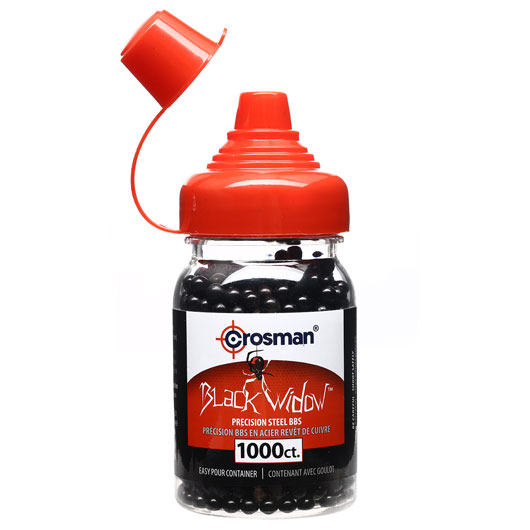 Crosman Black Widow Stahl-BBs 4,5mm 1000 Stck Flasche Bild 1