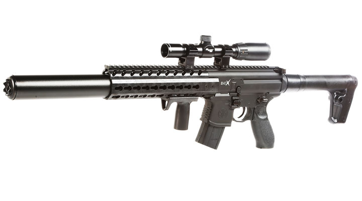 Sig Sauer MCX CO2-Luftgewehr 4,5mm Diabolo schwarz inkl. Sig Sauer 1-4x24WR Zielfernrohr Bild 1