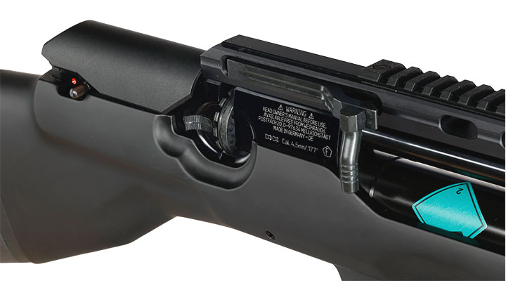 Weihrauch HW 100 BP-K Pressluftgewehr 4,5mm Diabolo mit 2x 14-Schuss Magazin schwarz Bild 9