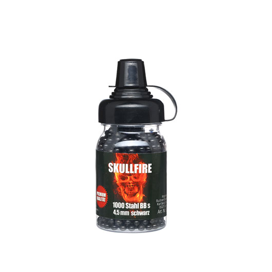Skullfire Stahl-BBs Kal. 4,5 mm 1000er Schnelllader schwarz