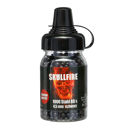 Skullfire Stahl-BBs Kal. 4,5 mm 1000er Schnelllader schwarz