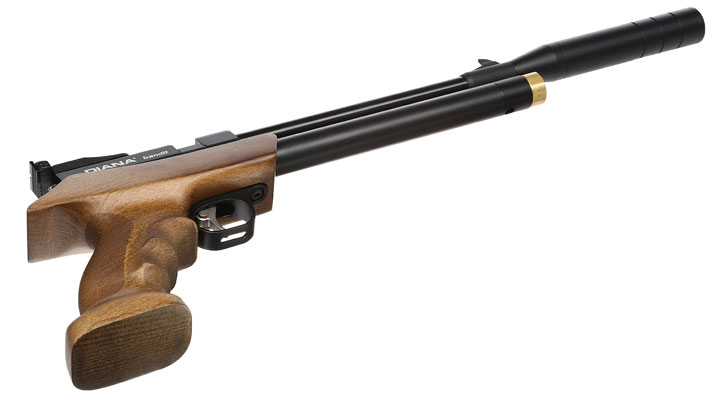 Diana Bandit Pressluftpistole PCP Kal. 5,5 mm Diabolo Buchenholz inkl. Schalldmpfer Bild 10