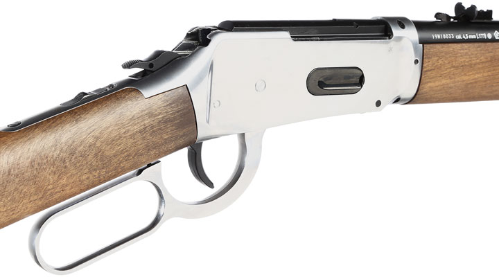 Legends Cowboy Rifle CO2-Luftgewehr Unterhebelspanner Kal. 4,5 mm BB Chrome-Finish inkl. 10 Ladehlsen Bild 6
