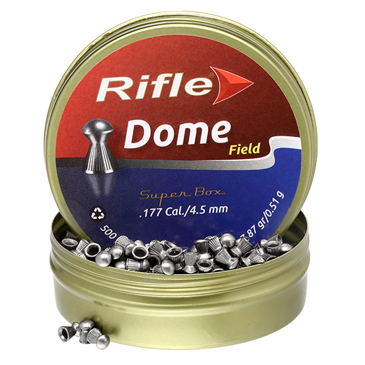 Rifle Rundkopf-Diabolos Dome Kaliber 4,5mm (.177) 500 St�ck geriffelt