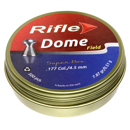 Rifle Rundkopf-Diabolos Dome Kaliber 4,5mm (.177) 500 St�ck geriffelt Bild 1
