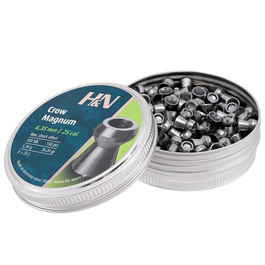H&N Sport Rundkopf-Diabolos Crow Magnum Hohlspitze Kaliber 6,35mm (.25) 150 Stck Bild 2