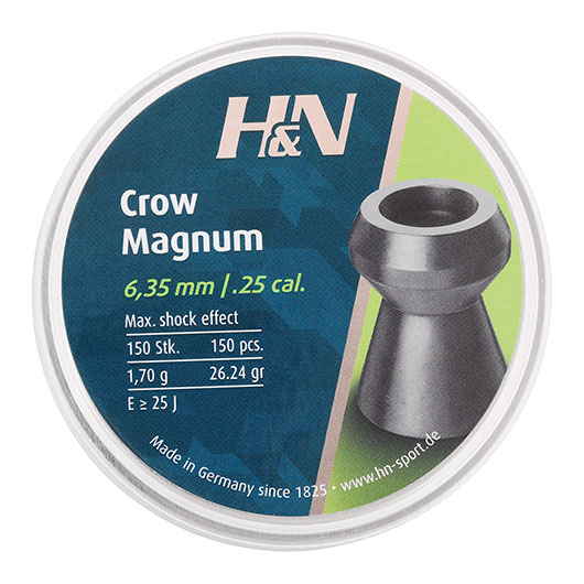 H&N Sport Rundkopf-Diabolos Crow Magnum Hohlspitze Kaliber 6,35mm (.25) 150 Stck Bild 3