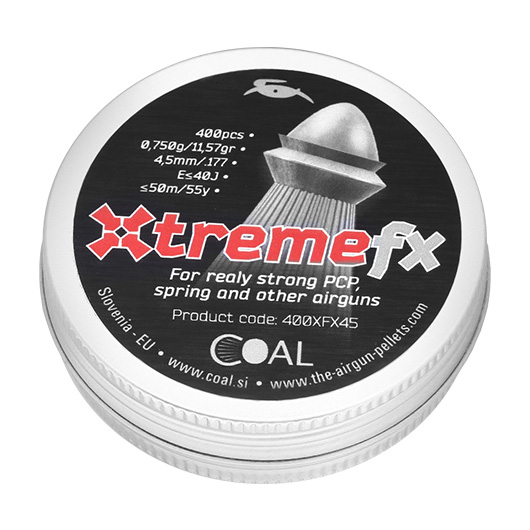 Coal Rundkopf Diabolo Xtremefx geriffelter Schaft Kal. 4,5mm 400er Dose Bild 1