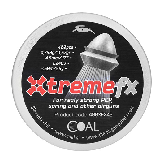 Coal Rundkopf Diabolo Xtremefx geriffelter Schaft Kal. 4,5mm 400er Dose Bild 3