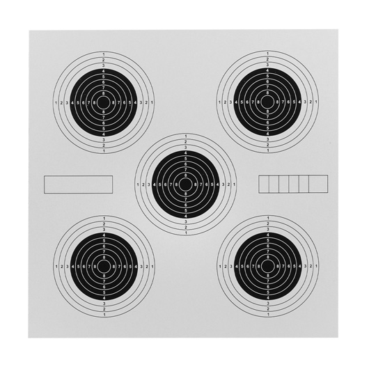 Zielscheiben 14 x 14 cm 5 Ziele 100 Stck Bild 1