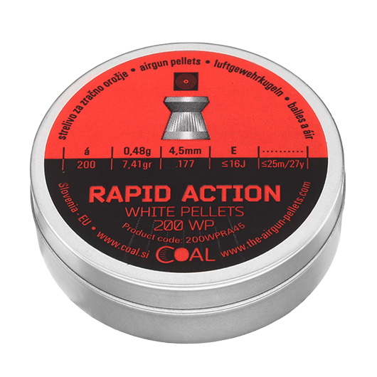 Coal Flachkopf Diabolos Rapid Action geriffelter Schaft Kal. 4,5 mm 200er Dose fr Trommelmagazine Bild 1