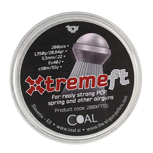 Coal Rundkopf-Diabolo Xtremeft geriffelter Schaft Kal. 5,5 mm 200er Dose Stck Bild 3