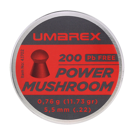 Umarex Power Mushroom Diabolo Kal. 5,5mm 0,76 g 200er Dose Bild 3