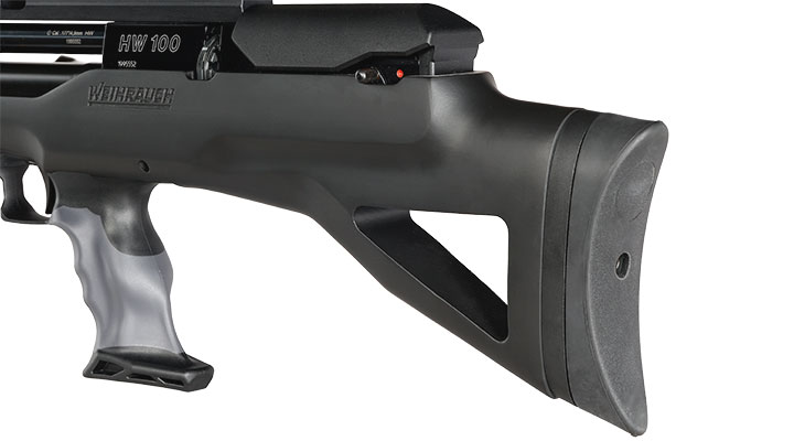 Weihrauch HW 100 BP Pressluftgewehr 4,5mm Diabolo mit 2x 14-Schuss Magazin schwarz Bild 8