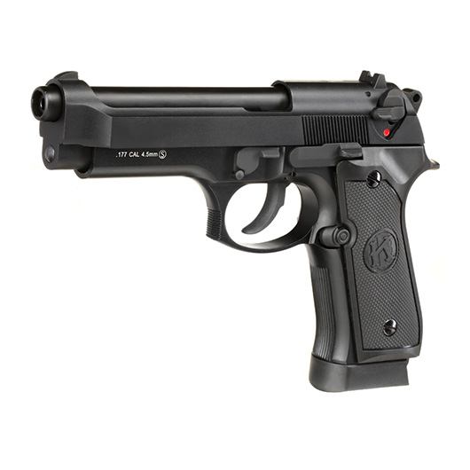 KLI M92 CO2 Luftpistole Kal. 4,5 mm BB Vollmetall Blowback schwarz Bild 1