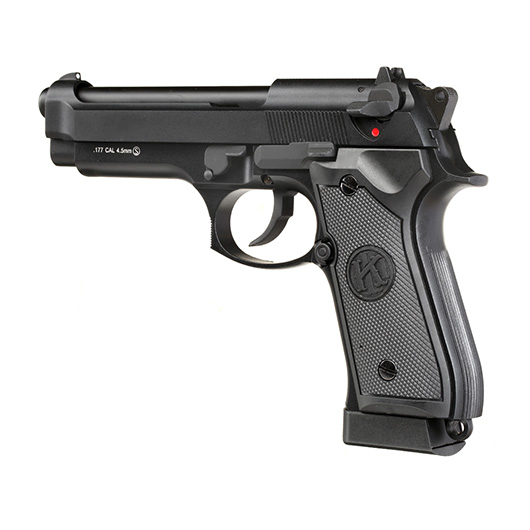 KLI M92 CO2 Luftpistole Kal. 4,5 mm BB Vollmetall Blowback schwarz Bild 2