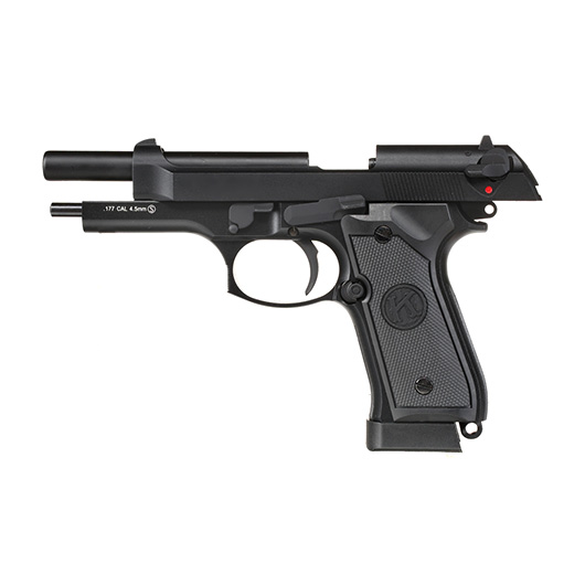 KLI M92 CO2 Luftpistole Kal. 4,5 mm BB Vollmetall Blowback schwarz Bild 4