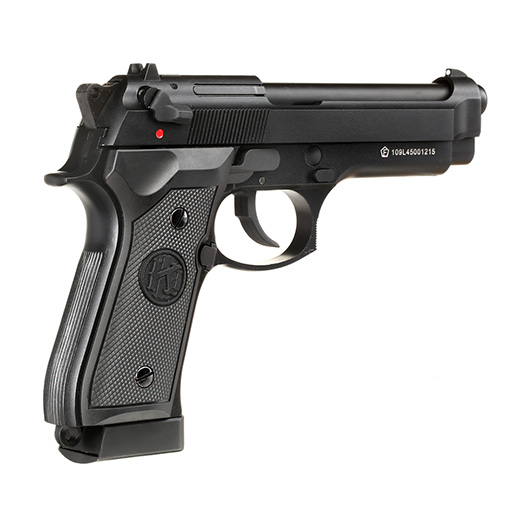 KLI M92 CO2 Luftpistole Kal. 4,5 mm BB Vollmetall Blowback schwarz Bild 7