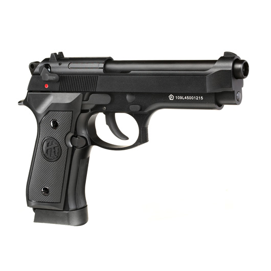 KLI M92 CO2 Luftpistole Kal. 4,5 mm BB Vollmetall Blowback schwarz Bild 8