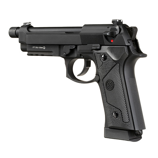 KLI M92A3 CO2 Luftpistole Kal. 4,5 mm BB Vollmetall Blowback schwarz Bild 2