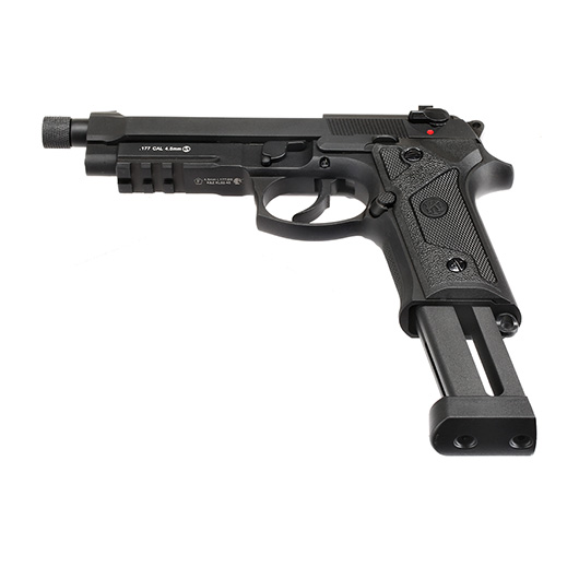 KLI M92A3 CO2 Luftpistole Kal. 4,5 mm BB Vollmetall Blowback schwarz Bild 6