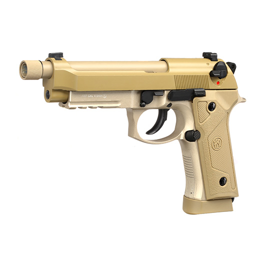KLI M92A3 CO2 Luftpistole Kal. 4,5 mm BB Vollmetall Blowback Desert Tan Bild 1