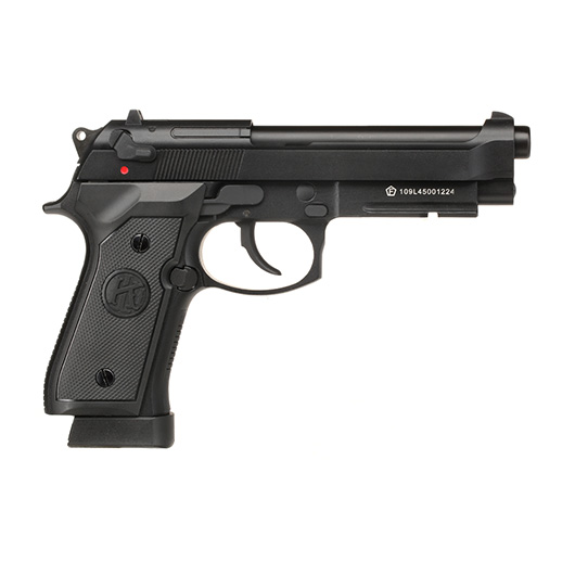 KLI M92A1 CO2 Luftpistole Kal. 4,5 mm BB Vollmetall Blowback schwarz Bild 3
