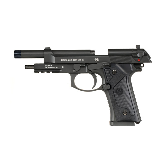 Beretta M9A3 CO2-Luftpistole Kal. 4,5mm Stahl-BB Blowback Metallschlitten schwarz Bild 6