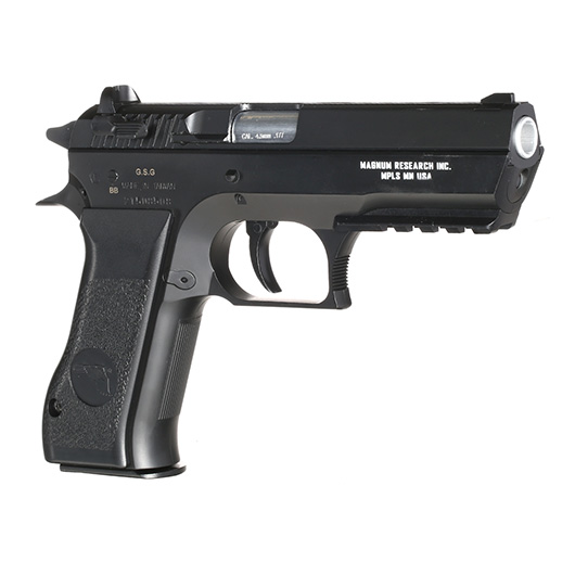 Baby Desert Eagle CO2 Luftpistole Kal. 4,5mm BB Non Blowback Metallschlitten schwarz Bild 6
