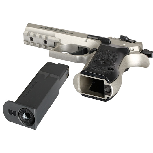 Baby Desert Eagle CO2 Luftpistole Kal. 4,5mm BB Non Blowback Metallschlitten silber Bild 4